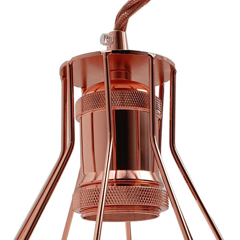 Vintage Industrial Metal Wire Cage Wall Lamp Guard Retro Light Shade Protection