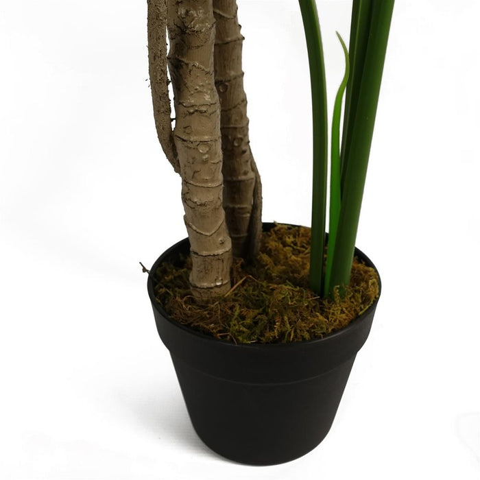 150cm Luxury Monstera Plant - Realistic, Black Pot