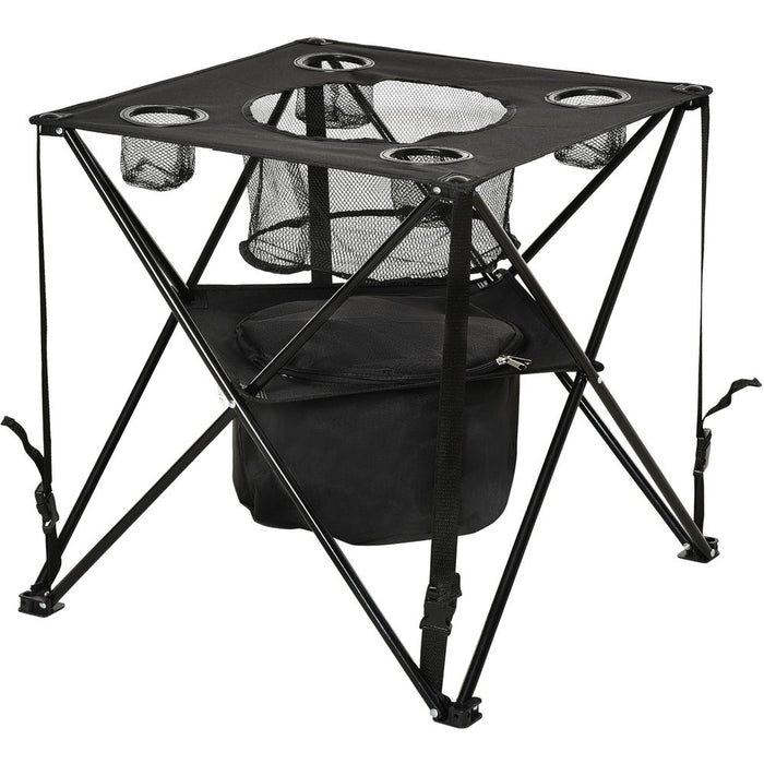 Ultimate Portable Folding Camping Table w/ Cooler & Carry Bag - High-Quality, Stable, and Weather-Resistant - Shop Now!