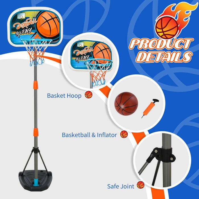 Ultimate 3-Piece Kids Basketball Set | Adjustable Hoop | Fillable Base | Ages 3-8