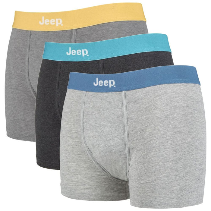 Jeep - 3 Pr Pack Cotton Fitted Trunks