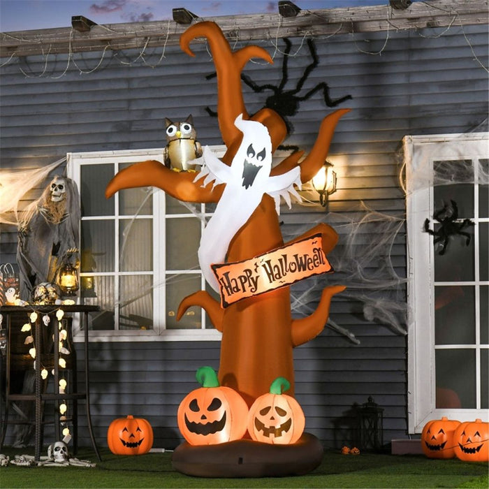 Halloween Decoration Inflatable Tree with Ghost and Pumpkin