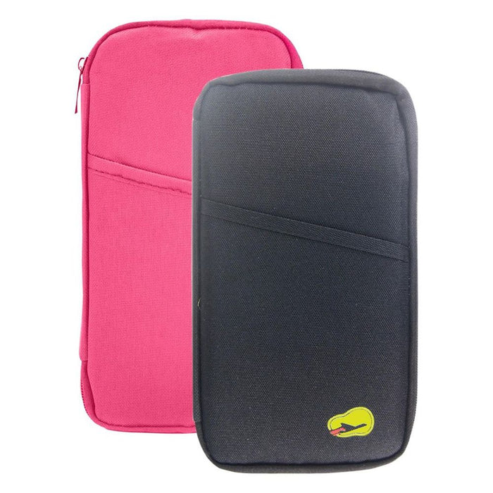 Secure and Stylish Zip-Up Travel Document and Passport Holders, Choose Your Colour