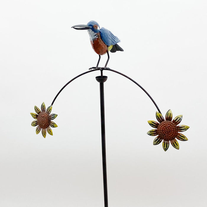 Bird Balancing Garden Stake - High Quality Metal for Beautiful Gardens