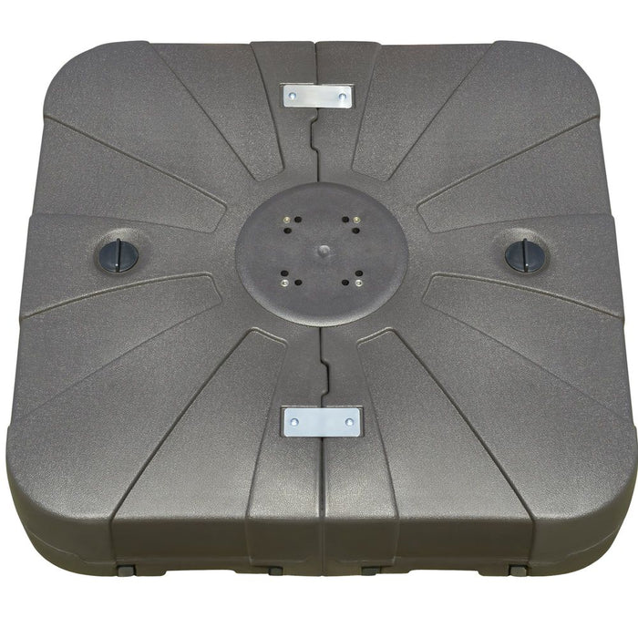 Premium Square Cantilever Umbrella Base | Water/Sand Filled | Wheels & Crossbar - High-Quality & Versatile