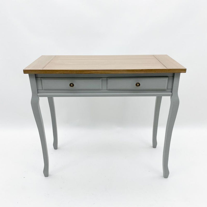 Stunning 90CM Wooden 2 Drawer Hall Table - Hand Finished, High Quality
