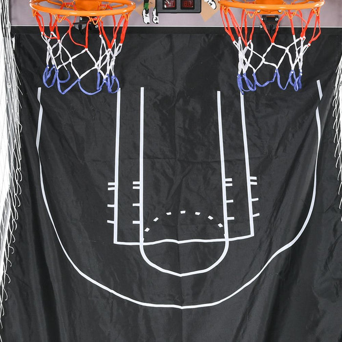 Basketball Arcade Game with Double Hoops, Electronic Scorer - Endless Fun for All Ages!