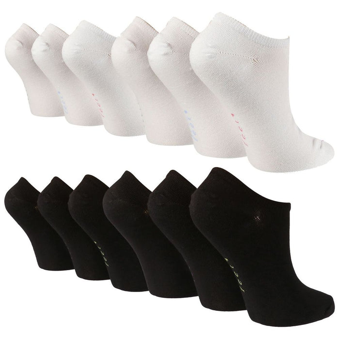 Wildfeet Trainer Socks - Soft, Breathable, Moisture-Wicking - 6 Pairs