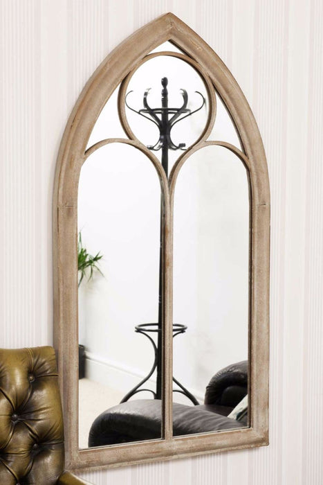 Somerley Chapel Arch Garden Mirror - High-Quality, Attention-Grabbing Outdoor Décor Solution with Reflective Excellence!