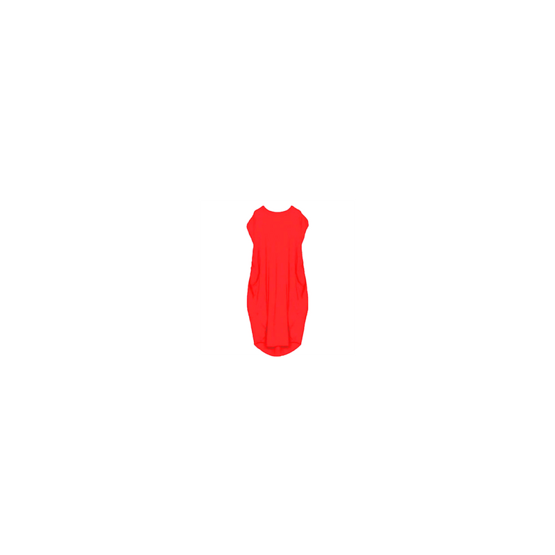 Ladies Short Sleeve Italian Legen Look pocket Baggy Dress