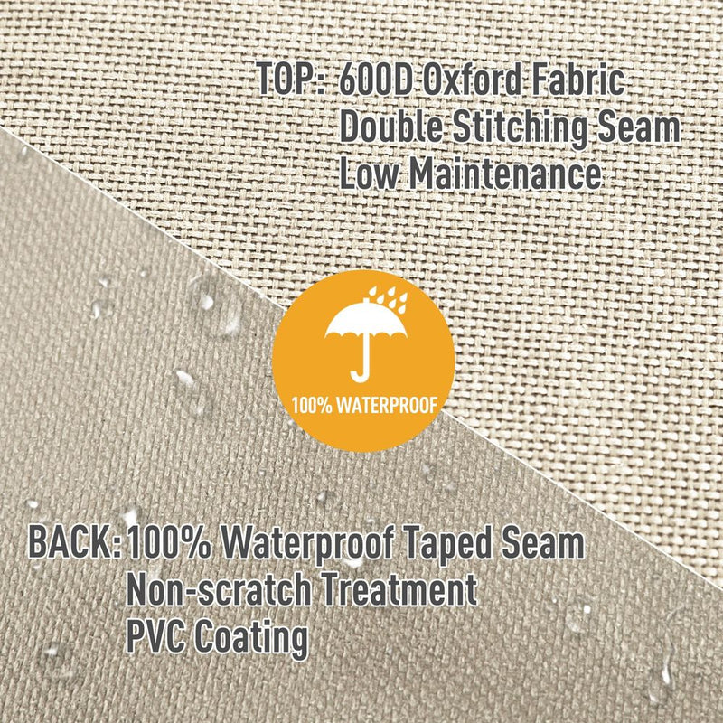Premium Waterproof Furniture Cover - Protect Your 3 Seat Rattan Sofa with Confidence