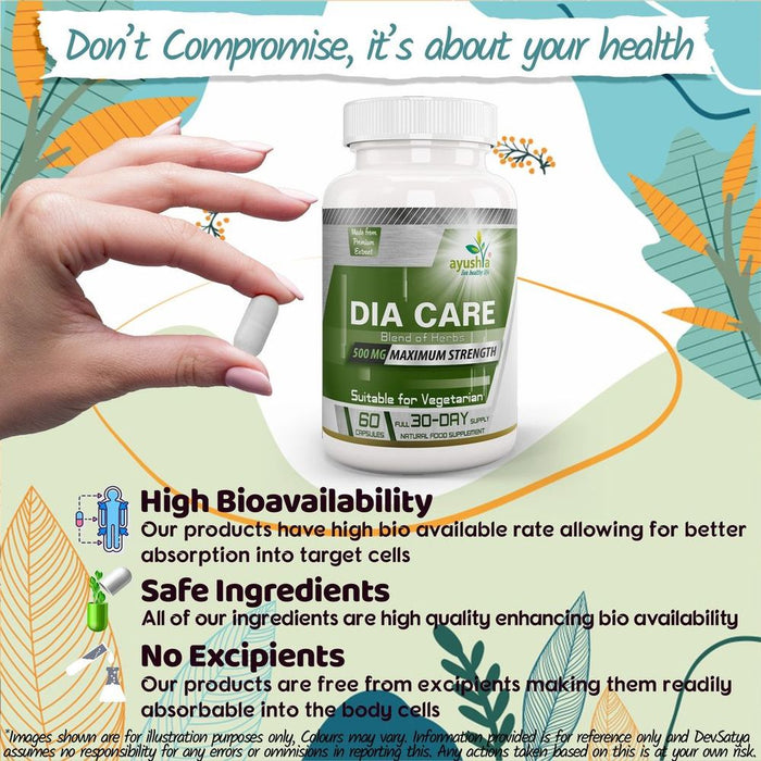 Dia Care Capsules - Ayurvedic Blend for Blood Sugar Control