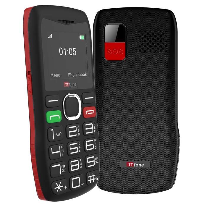 TTfone TT880 Big Button Mobile Phone - Easy-to-Use, EE Pay As You Go SIM, USB C Charger