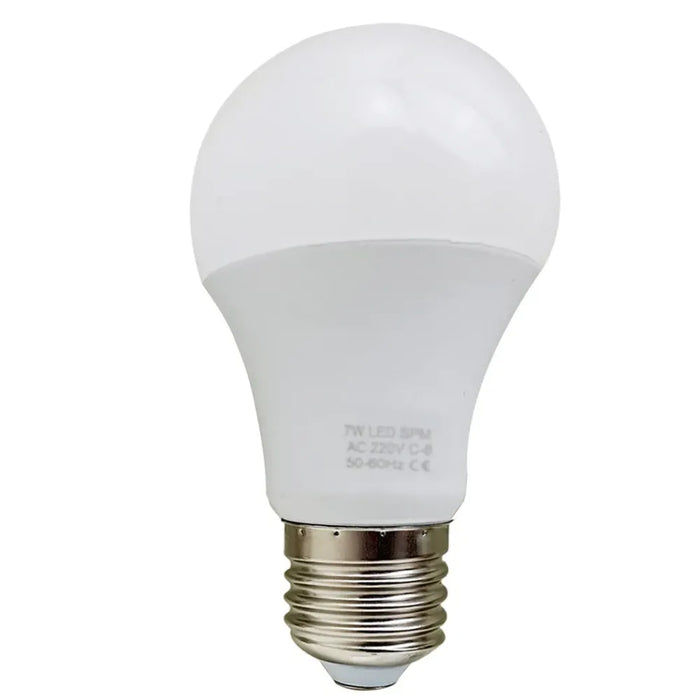 7W E27 Screw LED Light GLS bulbs, Energy Saving Edison  Cool White 6000K non dimmable lights