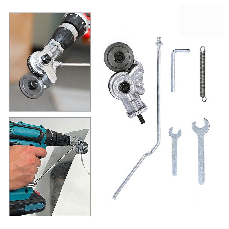Electric Drill Plate Cutter Sheet Metal Nibbler Shears Plate Cutting Power Tool