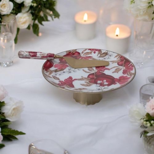 20CM CAKE STAND WITH KNIFE