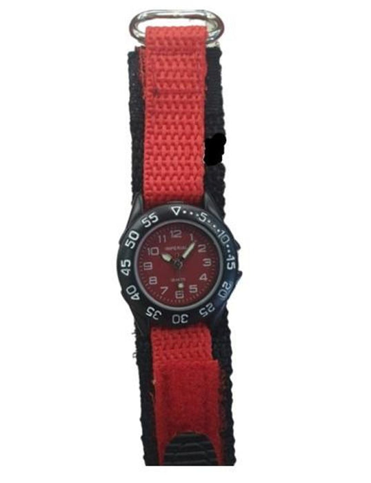 Imperial Kid's Red Mini Dial Velcro Strap Watch | IMP428R | CLEARANCE - NEEDS RE-BATTERY