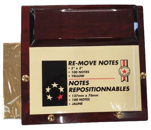 Miniature Desk Notepad holder Gift Set Solid wood IMP205