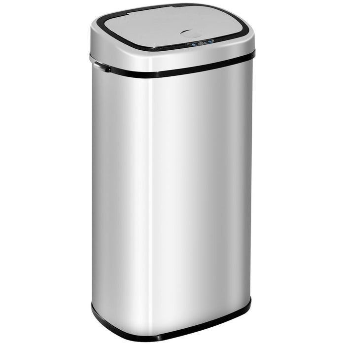 Sensor Bin 68 L Dustbin Stainless Steel Automatic Silver Dust-Silver