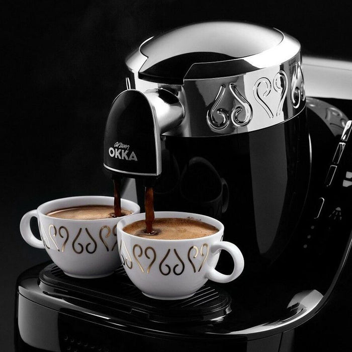 OKKA AUTOMATIC TURKISH COFFEE MACHINE - BLACK/CHROME