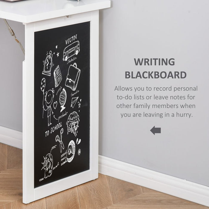 Folding Convertible Desk with Blackboard Multi-function Workstation