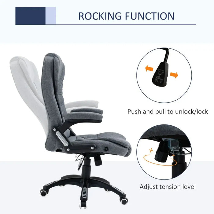 Ultimate Comfort High Back Home Office Chair- Dark Grey, Swivel, Wheels, Adjustable Height- Best Quality Guaranteed