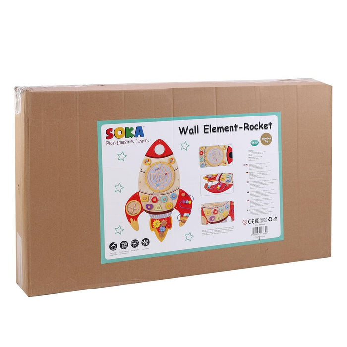 SOKA Wooden Element-Rocket: Fun & Educational Toy for Kids - Learn, Play, Explore!