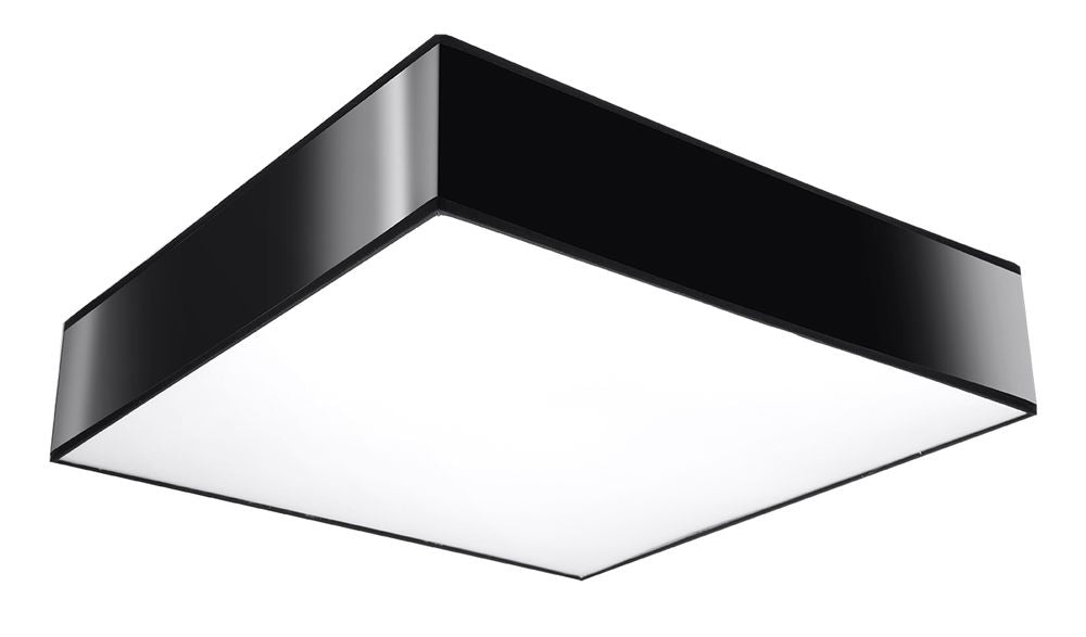 Premium HORUS 55 Black Square LED Ceiling Lamp - Modern Loft Design - High Quality