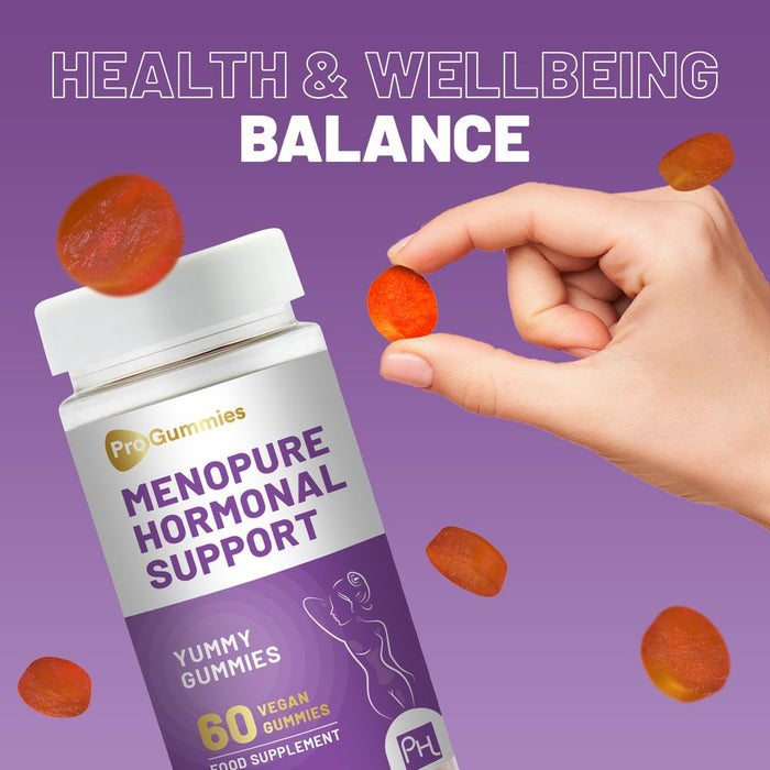 Menopure Hormonal Support Gummies | Menopause Relief | 60 Vegan Pro Gummies