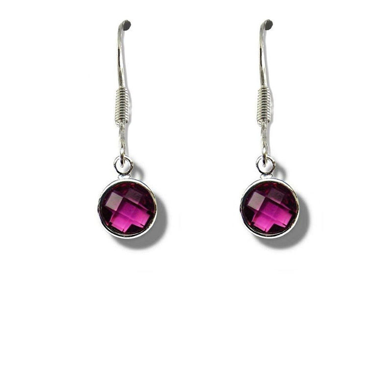 Top-Quality February Birthstone Drop Earrings - Perfect Gift for Women and Girls - Purple - Limited Stock