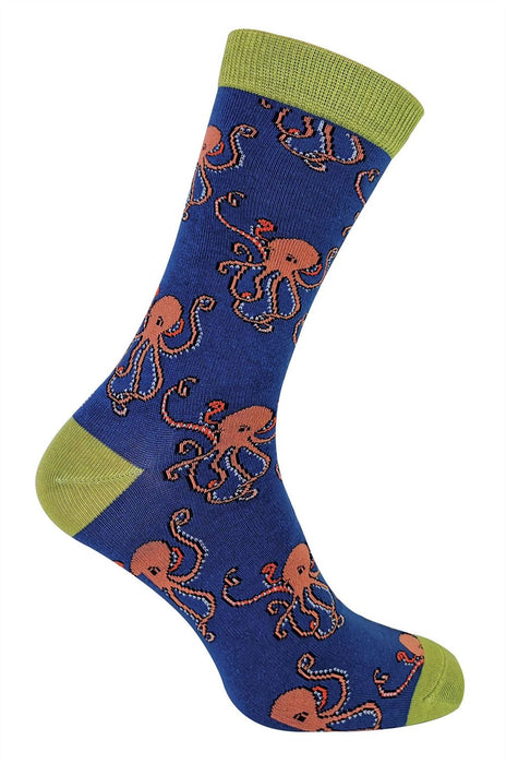 Mr Heron Animal Socks - Fun & Colorful Novelty Gift, Super Soft Bamboo, Colored Toe & Heel - 6-11 UK