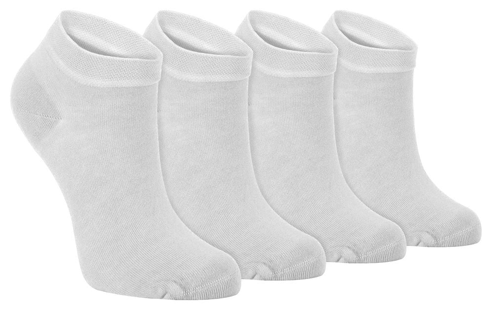 4 PAIRS Mens Bamboo Trainer Socks - TR1