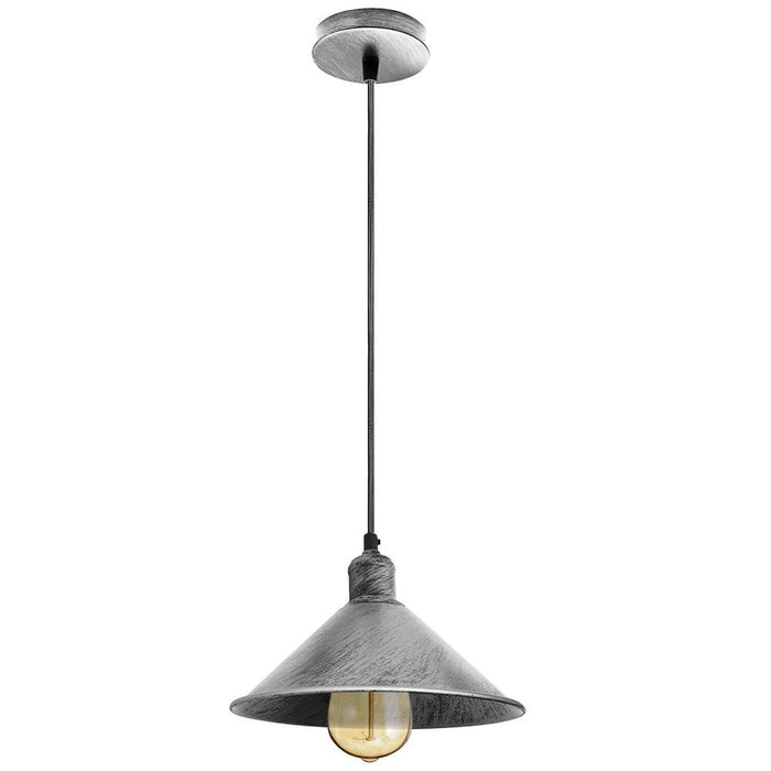 Industrial Brushed Brass metal ceiling light Lampshade with Bulb