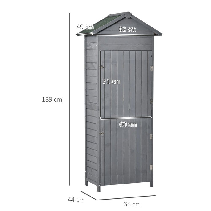 Garden Shed Wooden Timber Garden Storage Shed Tilted-felt Roof & Lockable Doors