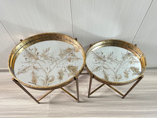 53/45CM SET 2 OVAL ROUND TABLE