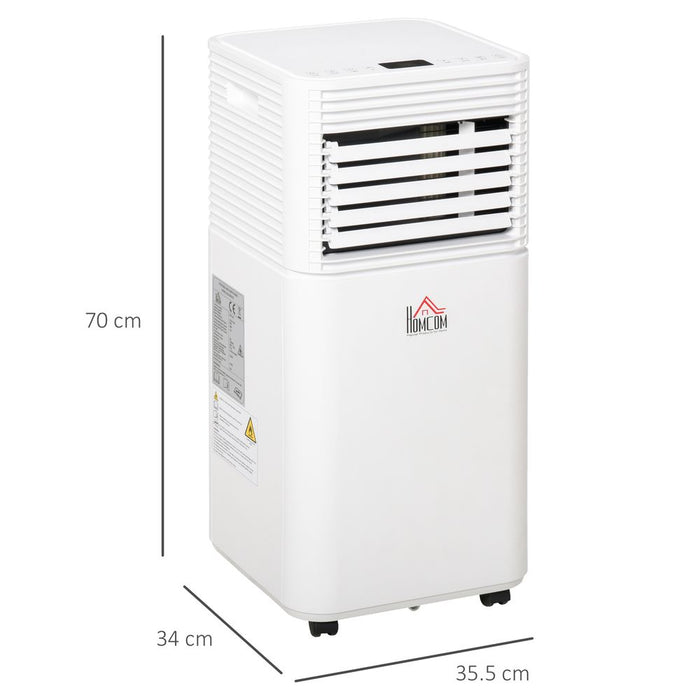 High-Quality 7000BTU Portable Air Conditioner - 4 Modes, LED Display, Timer - Home Office HOMCOM