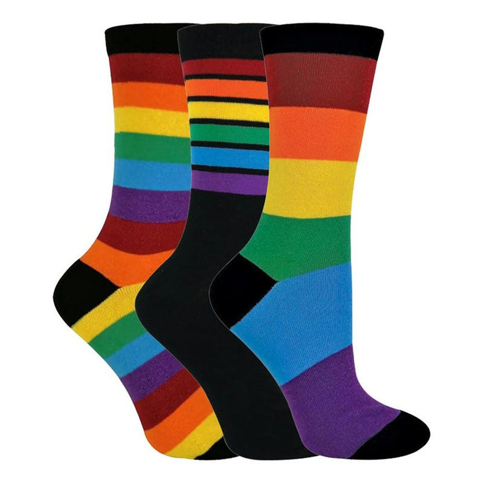 Kids 3 Pack Rainbow Socks