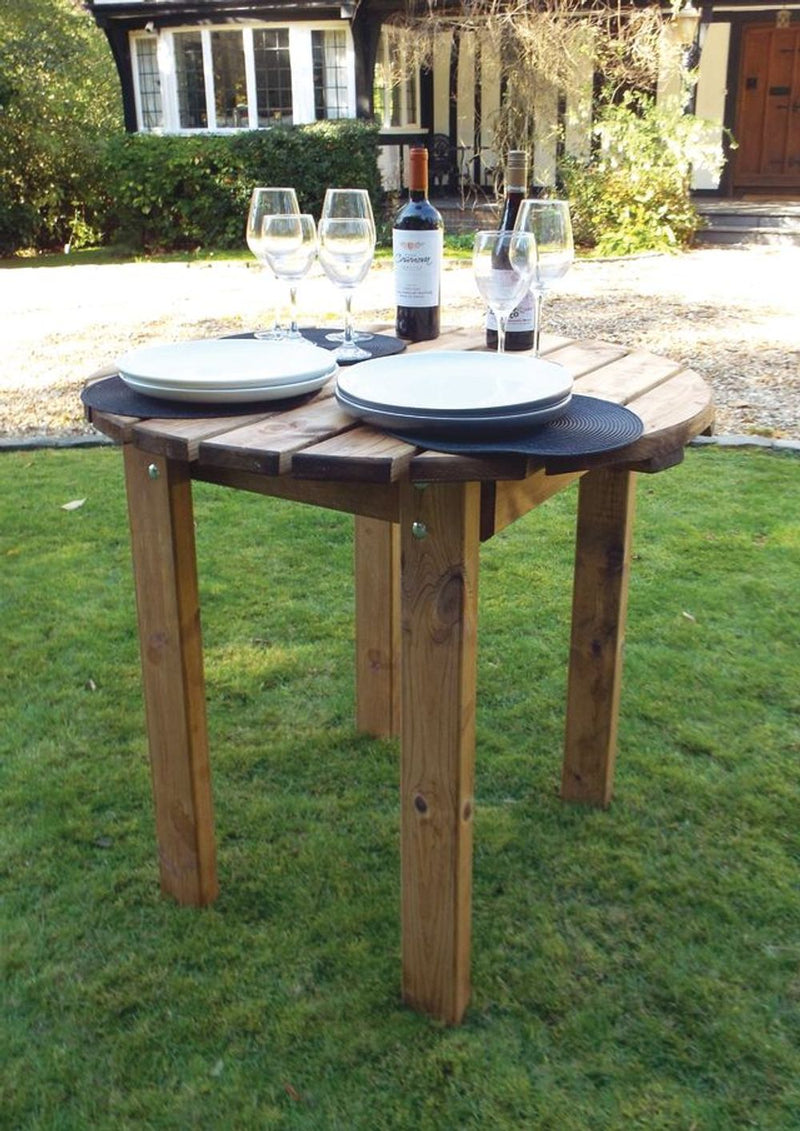Circular BBQ Table - Charles Taylor - Handcrafted in Britain - Rustproof & Rot Free - 10 Year Guarantee