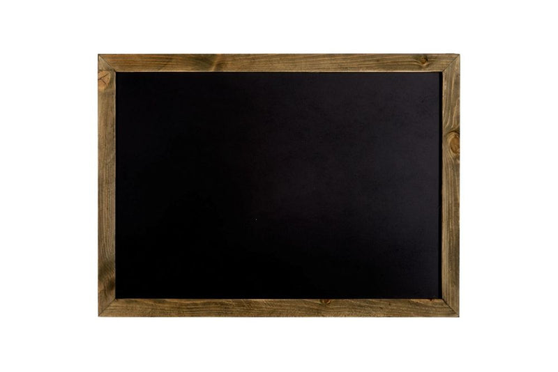 Premium Wooden Edge Blackboard - High Quality Wall Hanging Chalkboard - Vintage Look - 71x50x1cm