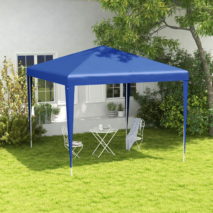 Premium Outsunny Blue Garden Gazebo - Versatile Events & Wedding Party Tent - Weather-Resistant - 2.7 x 2.7m