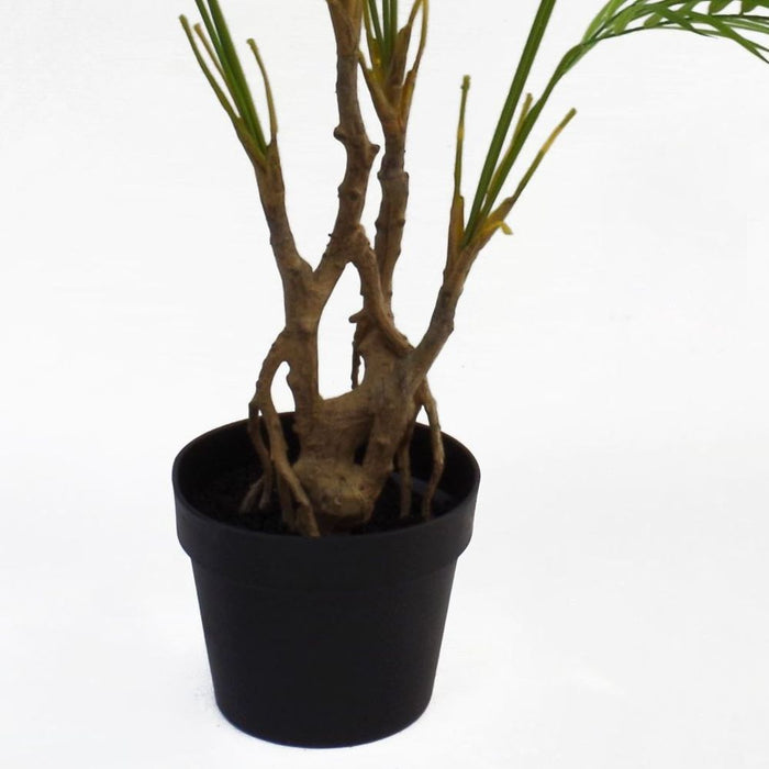 90cm Artificial Areca Palm Plant with Metal Planter - Lifelike Detail for Breathtaking Decor