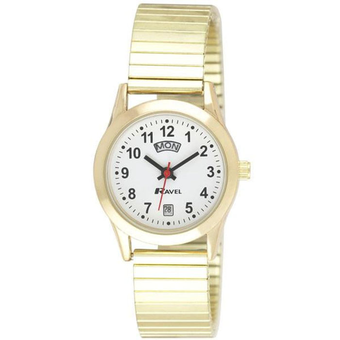 Ravel Womens Gilt Day/Date Bracelet Watch - Best Quality, Professional Seller