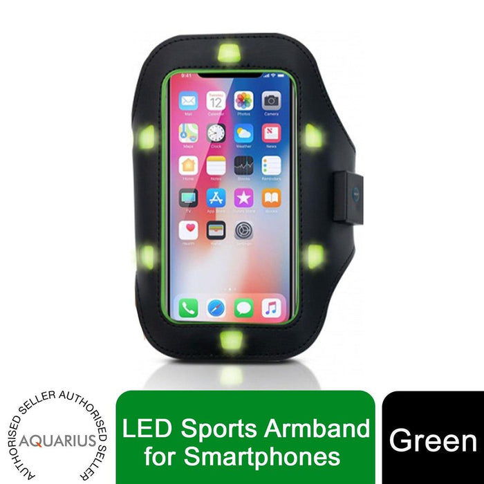 High-Visibility Aquarius LED Sports Armband for Smartphones