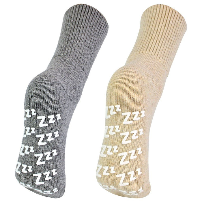 Ladies Cashmere Bed Socks with Grippers