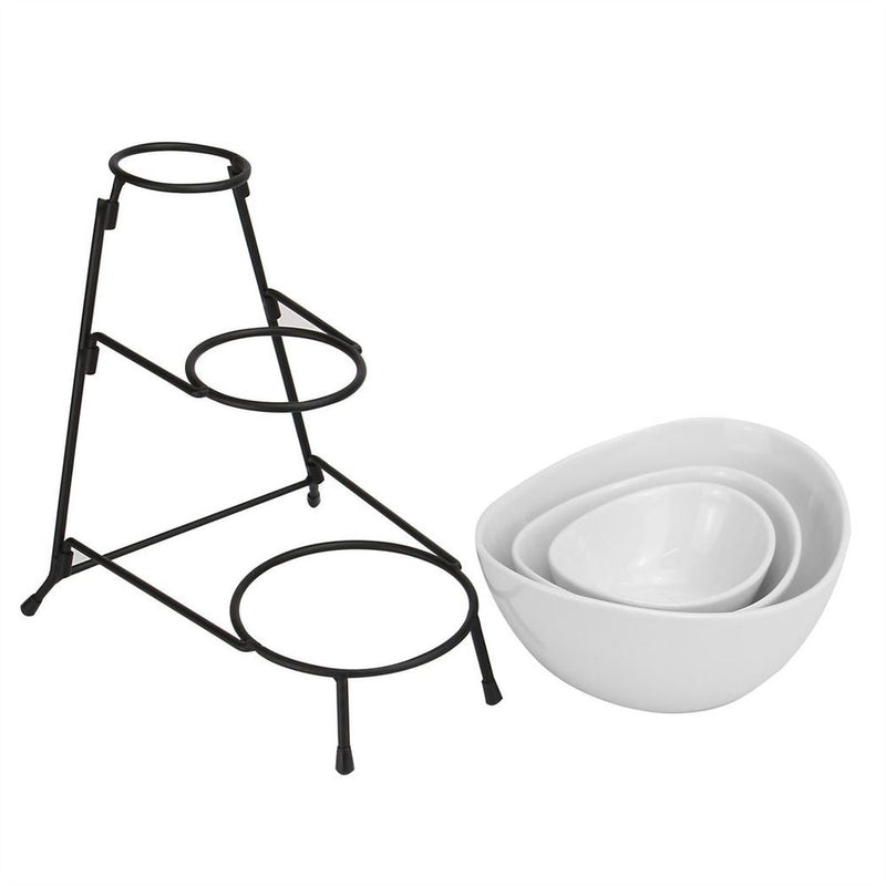 Stylish 3-Tier Serving Set Bowls | High-Quality | Perfect for Parties