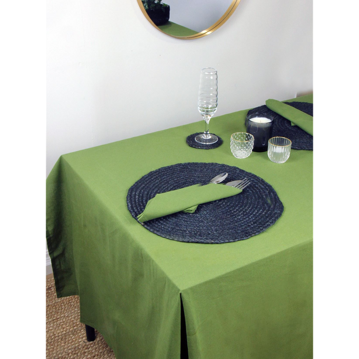 Premium 100% Cotton Olive Tablecloth - 240x140cm - Perfect for any Occasion!