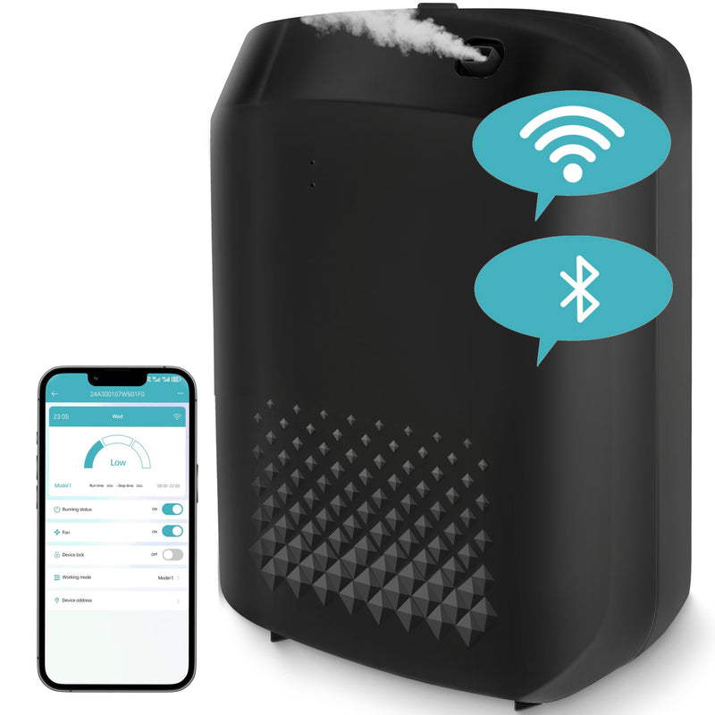 2025 Upgrade WiFi Smart Scent Air Diffuser – 1500 Sq Ft Coverage, Black