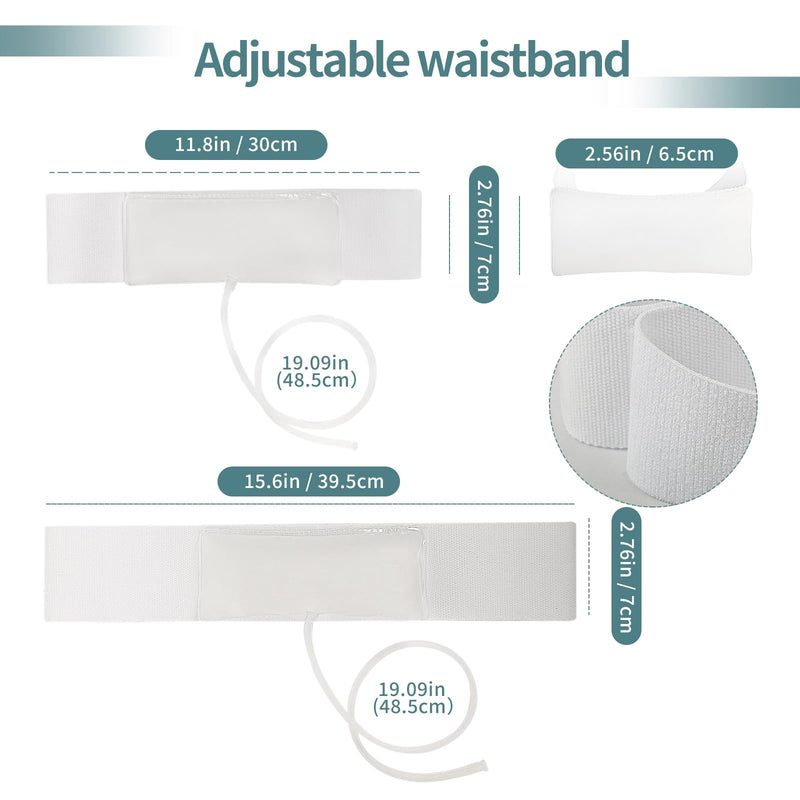 Urine Test Complete Kit — 43.3 Inch Concealed Belt, 2-4 oz Pouch, 5 Outlets, Temp Strips