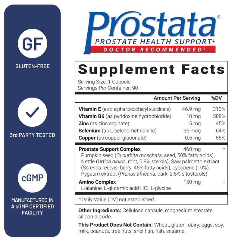 U.S. Doctors' Clinical Prostata – Clinically Proven Prostate Supplement for Men | Urinary & Bladder Support