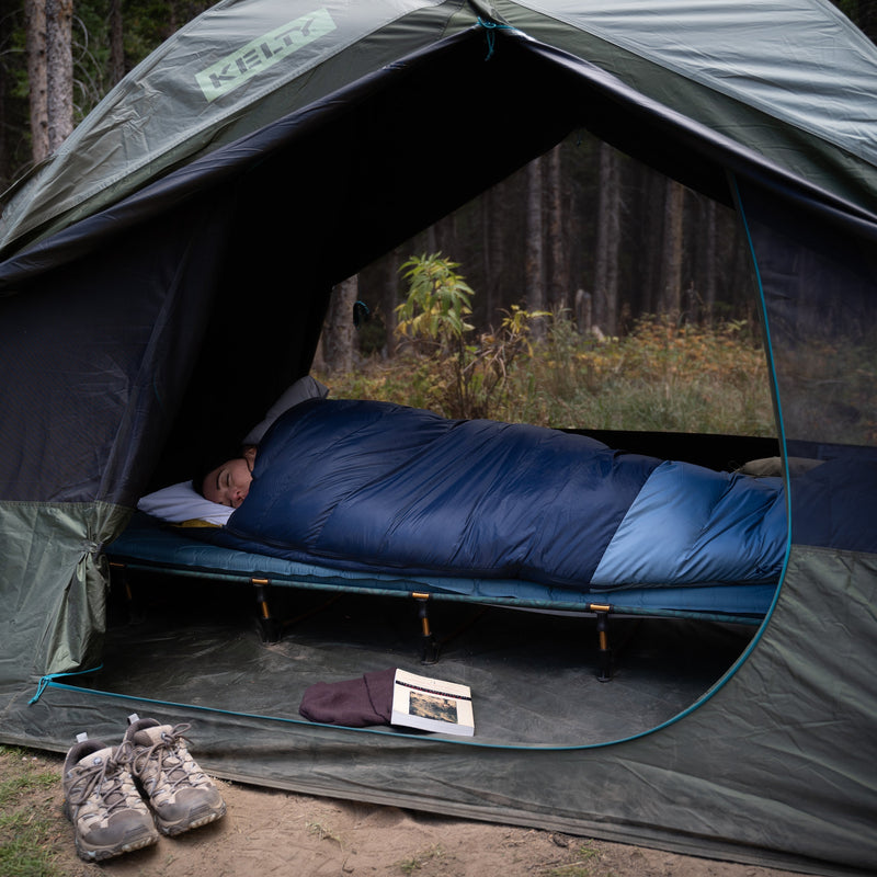 Kelty Lowdown Camp Cot Bed in Fern
